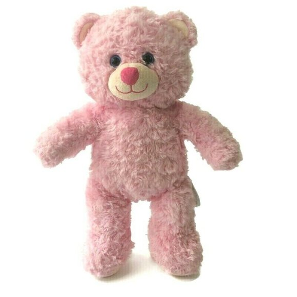 Build A Bear Cuddle Plush Teddy Bear Light Pink Swirl Fur Stuffed Animal Toy 16" - Picture 1 of 12